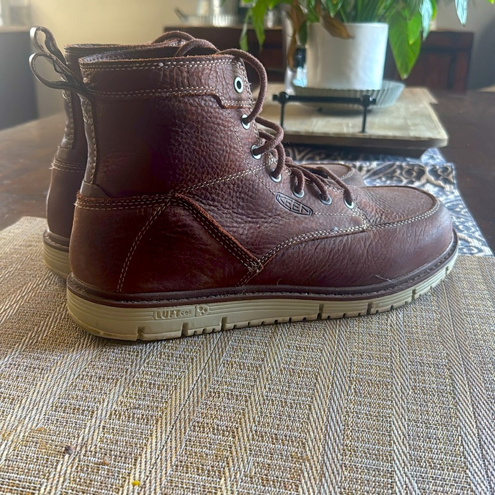 Keen Men's Brown Leather Boots - Picture 3 of 3